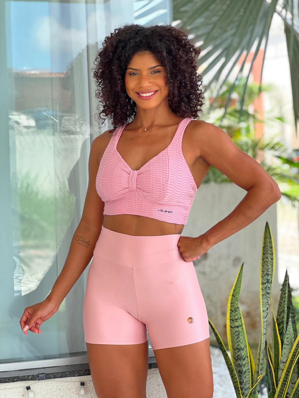 Short Live Rosa Metálico