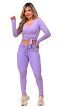 Cropped Transpassado Lilás