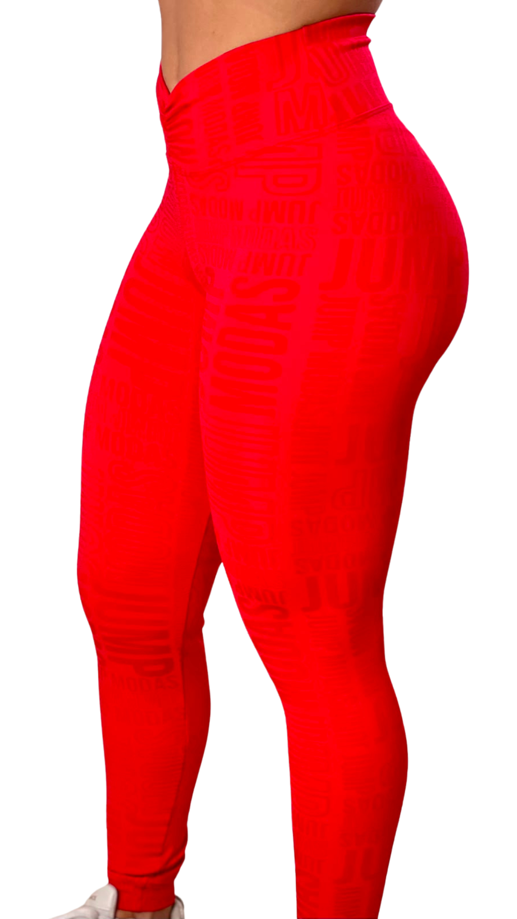 Legging Fitness Cintura Alta Vermelha Jump Modas